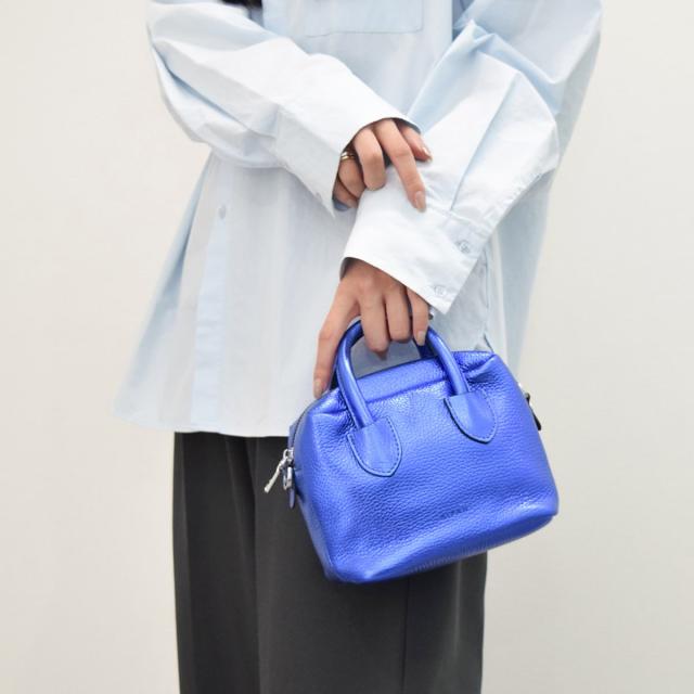 リパーニ（RIPANI）/RIPANI◆メタリックレザースクエアミニハンドバッグ