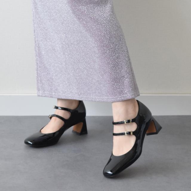 ブリジットバーキンセレクト（Bridget Birkin Select）/ANGEL ALARCON◆5．8cmヒール◆ダブルストラップパンプスの通販は