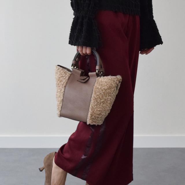 ロリステッラ（LORISTELLA）/LORISTELLA◆異素材コンビハンドバッグ