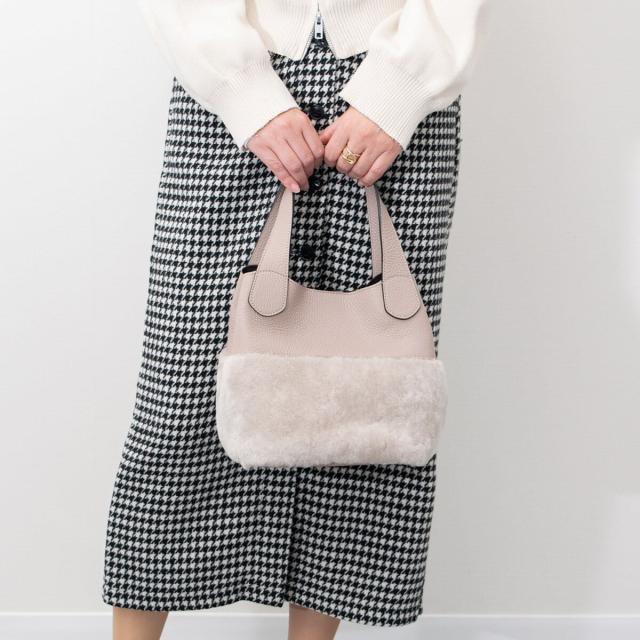 リパーニ（RIPANI）/RIPANI◆ムートンコンビハンドバッグ