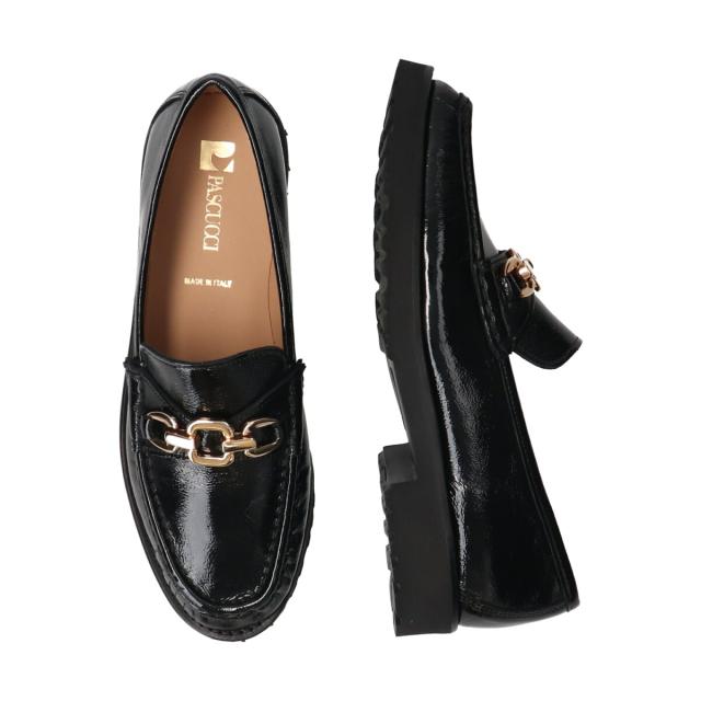 ブリジットバーキンセレクト（Bridget Birkin Select）/PASCUCCI◆2．8cmヒール◆ラウンドトウチェーンビットローファー ブリジットバーキンセレクト（Bridget Birkin Select）/PASCUCCI◇2