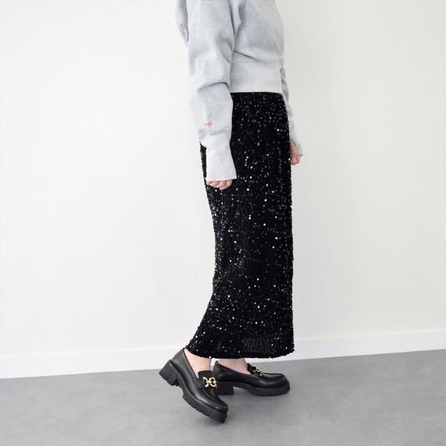 パスクッチ（PASCUCCI）/PASCUCCI◆5．5cmヒール◆チェーンビットタンクソールローファー_4