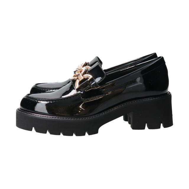 パスクッチ（PASCUCCI）/PASCUCCI◆5．5cmヒール◆チェーンビットタンクソールローファー_8