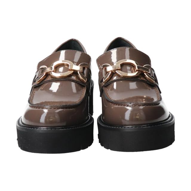 パスクッチ（PASCUCCI）/PASCUCCI◆5．5cmヒール◆チェーンビットタンクソールローファー_14