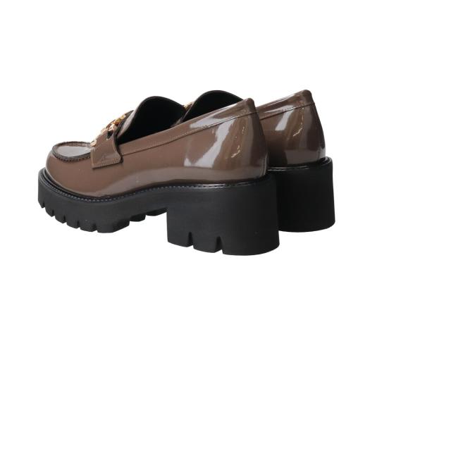 パスクッチ（PASCUCCI）/PASCUCCI◆5．5cmヒール◆チェーンビットタンクソールローファー_17