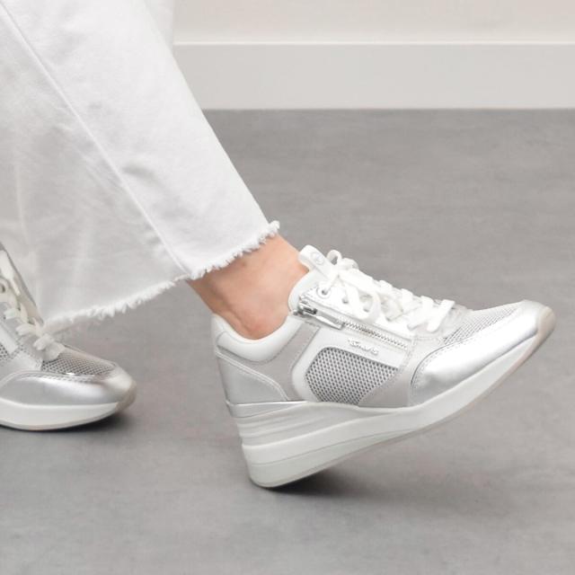 タマリス（TAMARIS）/Tamaris◆6cmヒール◆サイドジップ6cmヒールスニーカー