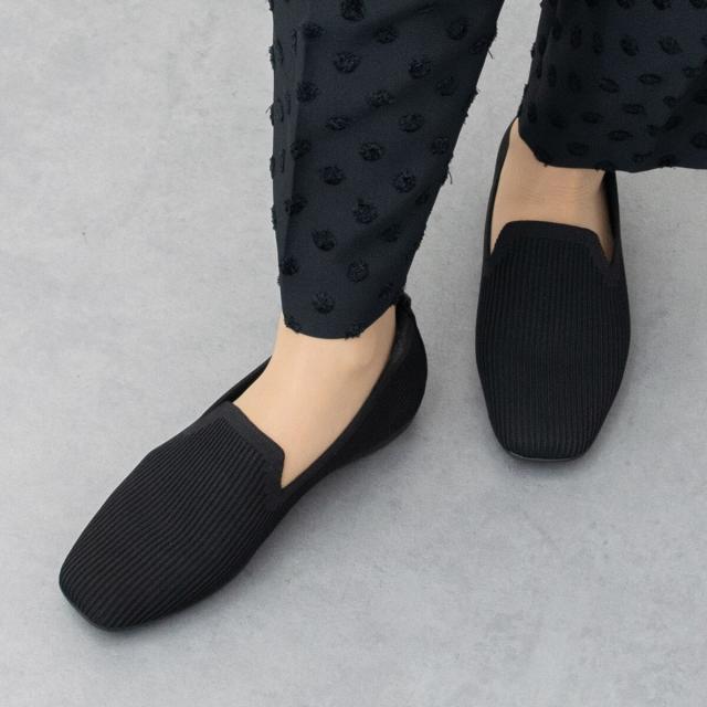 ブソラ（bussola）/bussola ブソラ◆1．5cmヒール◆ニットスリッポンシューズ