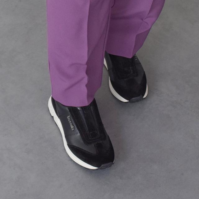 ブリジットバーキンセレクト（Bridget Birkin Select）/bussola◆4．5cmヒール◆撥水スリッポンスニーカーの通販は