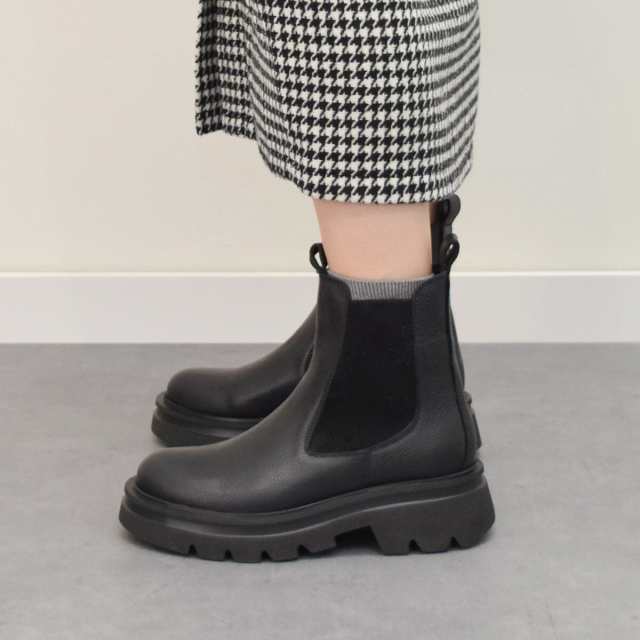 ブリジットバーキンセレクト（Bridget Birkin Select）/QUSHELI◆5．5cmヒール◆トラックソールサイドゴアブーツの通販は