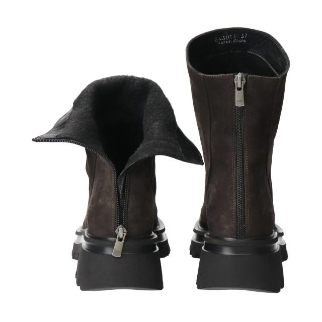 ブリジットバーキンセレクト（Bridget Birkin Select）/QUSHELI◆5．5cmヒール◆トラックソールバックジップブーツ ブリジットバーキンセレクト（Bridget Birkin Select）/QUSHELI◇5