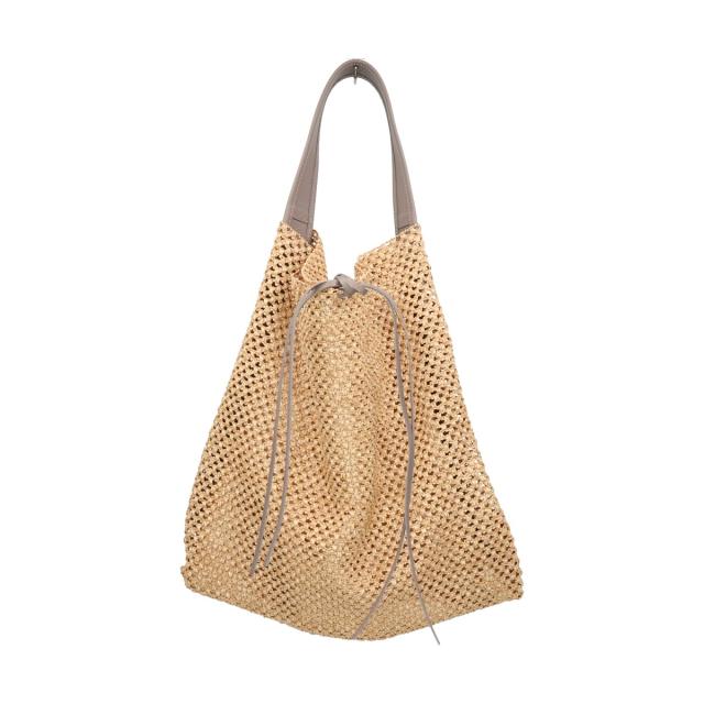 クリスチャン ヴィラ CHRISTIAN VILLA レザーハンドルメッシュバッグ