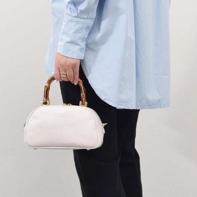 クリスチャンヴィラ（CHRISTIAN VILLA）/CHRISTIAN VILLA◆バンブーハンドルミニバッグ