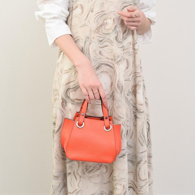 リパーニ（RIPANI）/RIPANI◆シュリンクレザーミニハンドバッグ