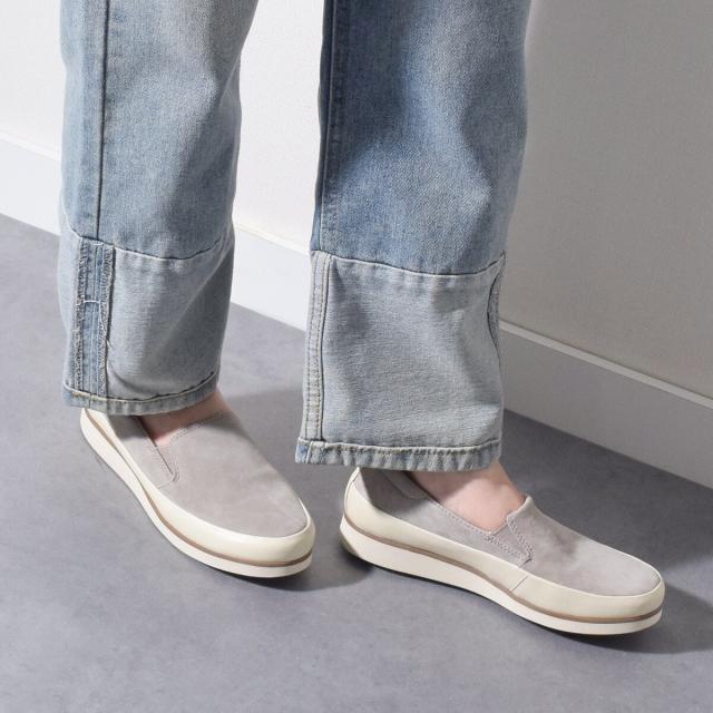 ブソラ（bussola）/bussola ブソラ◆2．5cmヒール◆撥水レザースリッポンスニーカー