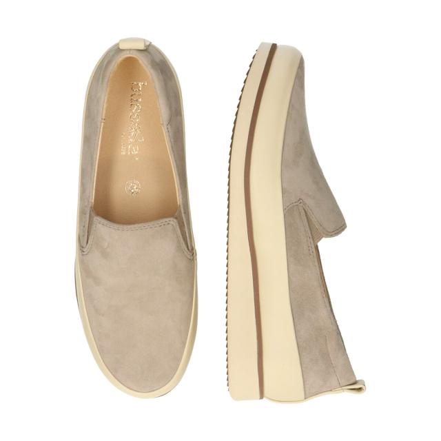 ブソラ（bussola）/bussola ブソラ◆2．5cmヒール◆撥水レザースリッポンスニーカー ブソラ（bussola）/bussola ブソラ◇2．5cmヒール◇撥水レザー