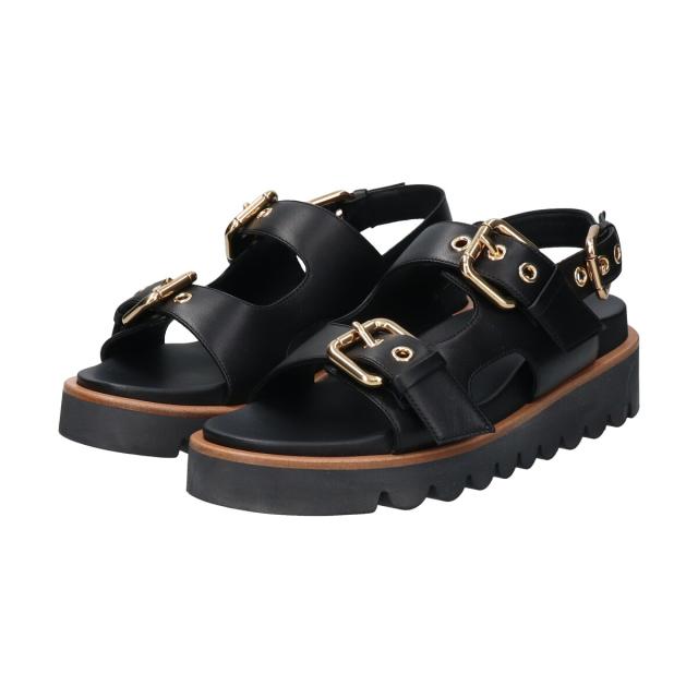 エミレ（EMILE）/EMILE◆5．5cmヒール◆バックル厚底フットベッドサンダル_3