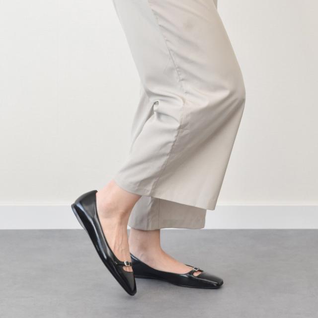 インターショシュール（INTER−CHAUSSURES）/INTER−CHAUSSURES◆1cmヒール◆スクエアトウバックルサケットバレエ_6