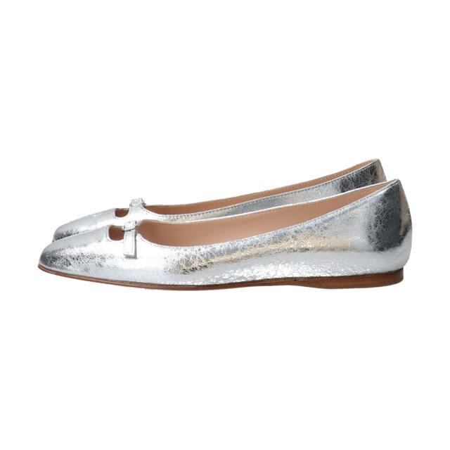 インターショシュール（INTER−CHAUSSURES）/INTER−CHAUSSURES◆1cmヒール◆スクエアトウバックルサケットバレエ_10