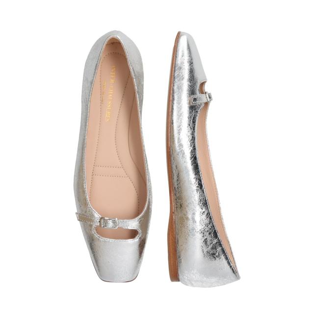 インターショシュール（INTER−CHAUSSURES）/INTER−CHAUSSURES◆1cmヒール◆スクエアトウバックルサケットバレエ_14