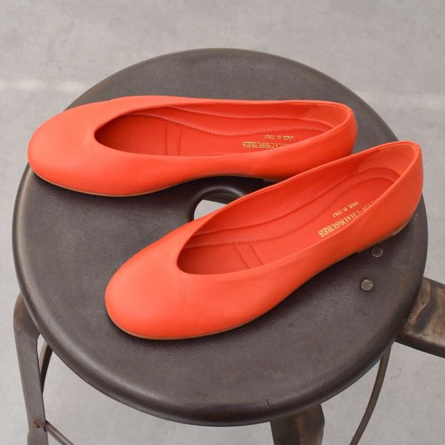 インターショシュール（INTER−CHAUSSURES）/INTER−CHAUSSURES◆1cmヒール◆ラウンドトウサケットバレエシューズ_2