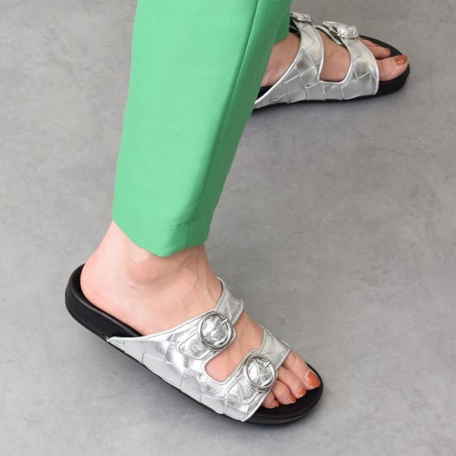 インターショシュール（INTER−CHAUSSURES）/INTER−CHAUSSURES◆イントレチャートダブルベルトサンダル