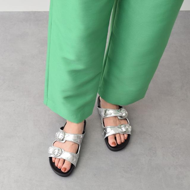 インターショシュール（INTER−CHAUSSURES）/INTER−CHAUSSURES◆イントレチャートダブルベルトサンダル_3