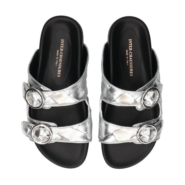 インターショシュール（INTER−CHAUSSURES）/INTER−CHAUSSURES◆イントレチャートダブルベルトサンダル_13
