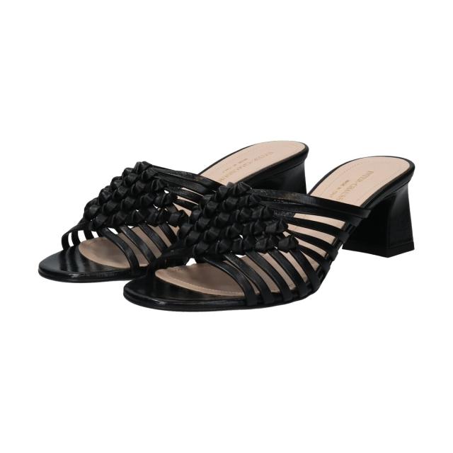インターショシュール（INTER−CHAUSSURES）/INTER−CHAUSSURES◆5．5cmヒール◆ラウンドトウフレアヒールノットサンダル_16