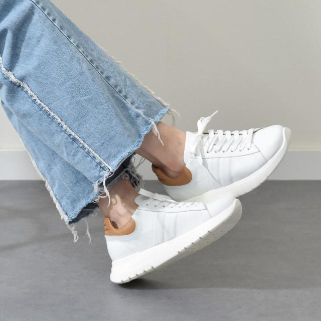 ブリジットバーキンセレクト（Bridget Birkin Select）/LUCA GROSSI◆4cmヒール◆レースアップレザースニーカー