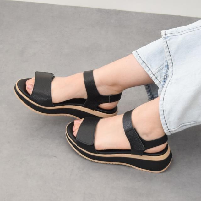 オー マイ サンダルズ（Oh my Sandals）/Oh my Sandals◆5cmヒール◆ベルクロローヒールサンダル_1