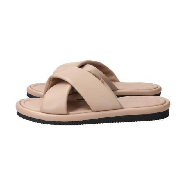 ブリジットバーキンセレクト（Bridget Birkin Select）/L’Artigiano del cuoio◆1．5cmヒール◆クロスベルトフラットサンダル その他サンダル