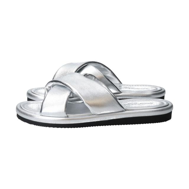 ブリジットバーキンセレクト（Bridget Birkin Select）/L’Artigiano del cuoio◆1．5cmヒール◆クロスベルトフラットサンダル その他サンダル