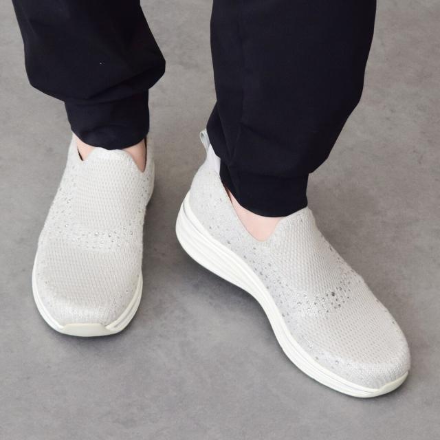 タマリス（TAMARIS）/Tamaris◆5cmヒール◆ラインストーンスリッポンスニーカー