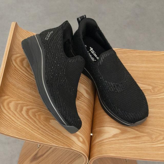 タマリス（TAMARIS）/Tamaris◇5cmヒール◇ラインストーンスリッポン