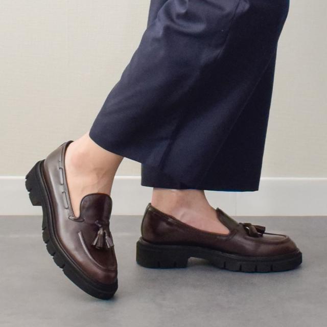 ルカ グロッシ（Luca Grossi）/LUCA GROSSI◆3．9cmヒール◆タンクソールタッセルローファー