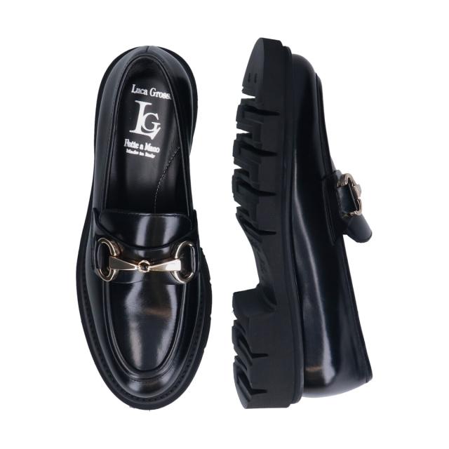 LUCA GROSSI◆4cmヒール◆タンクソールチェーンローファー ルカ グロッシ（Luca Grossi）&frasl;LUCA GROSSI◇4cmヒール◇タンクソール