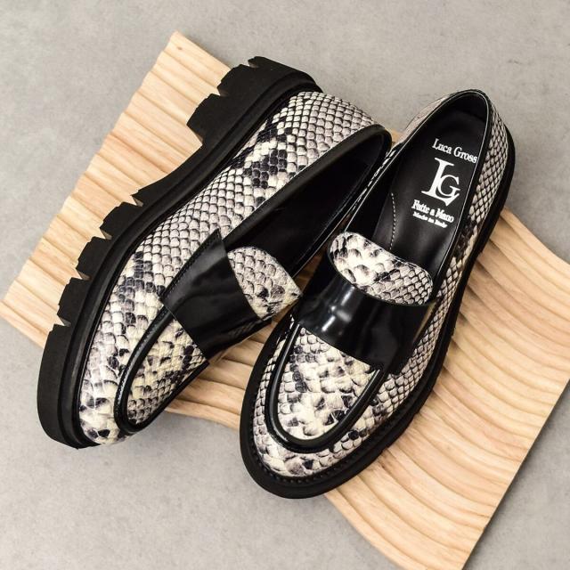 ルカ グロッシ（Luca Grossi）/LUCA GROSSI◆4cmヒール◆タンクソールローファー