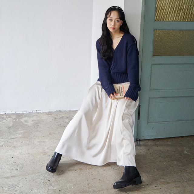 ルカ グロッシ（Luca Grossi）/LUCA GROSSI◆6．2cmヒール◆ラウンドトウミドルヒールサイドゴアブーツ