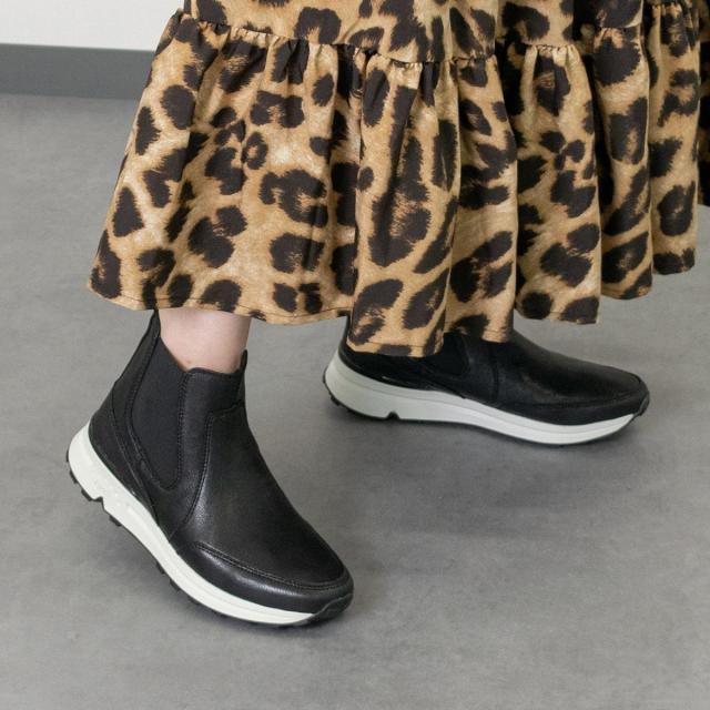 ブソラ（bussola）/bussola◆4．5cmヒール◆撥水サイドゴアスニーカーブーツ