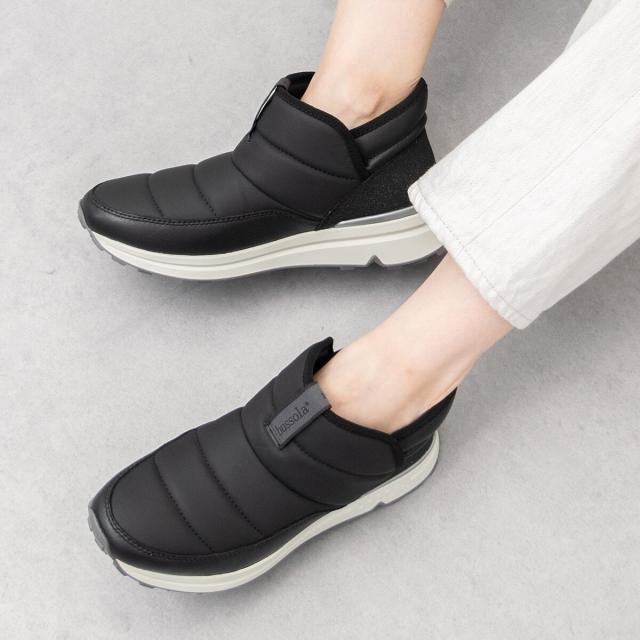 ブソラ（bussola）/bussola◆4．5cmヒール◆撥水キルティングアンクルブーツ