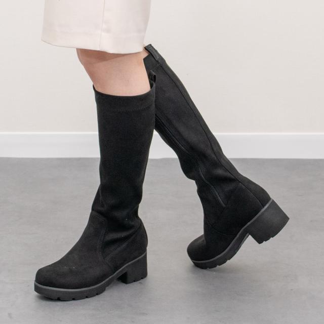 ブソラ（bussola）/bussola◆5．5cmヒール◆撥水アイスグリップソールロングブーツ