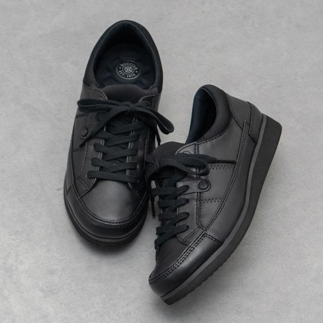 ブソラ（bussola）/bussola◆2．5cmヒール◆撥水レースアップフラットスニーカー