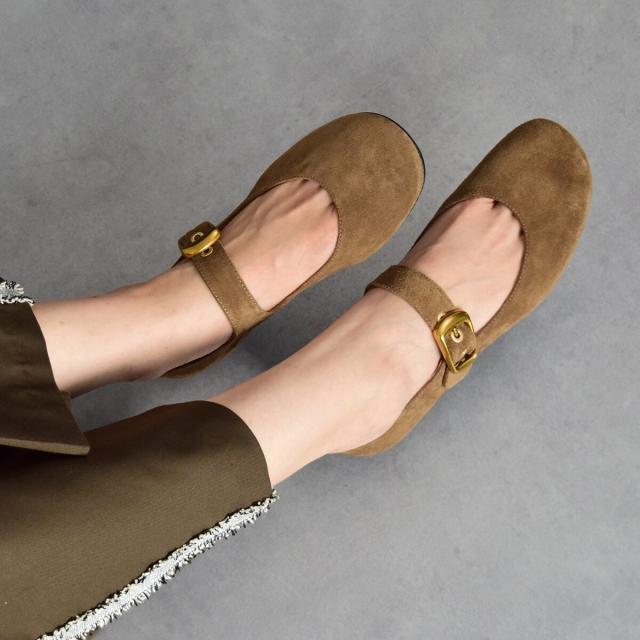 アンヘル アラルコン（ANGEL ALARCON）/ANGEL ALARCON◆2．5cmヒール◆オブリークトウストラップパンプス