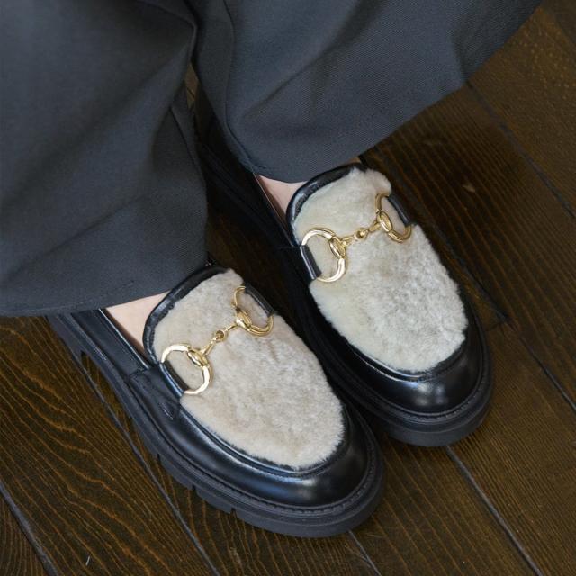 コルソローマ（CORSO ROMA 9）/CORSO ROMA 9◆3．2cmヒール◆シアリング厚底ビットローファー