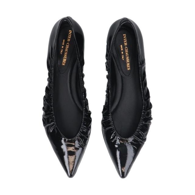 インターショシュール（INTER−CHAUSSURES）/INTER−CHAUSSURES◆1．5cmヒール◆ポインテッドトウギャザーパンプス_13