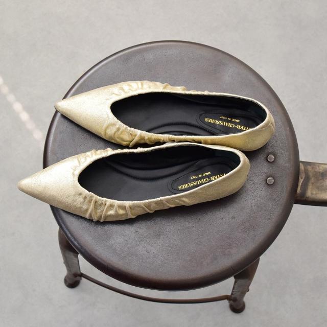 インターショシュール（INTER−CHAUSSURES）/INTER−CHAUSSURES◆1．5cmヒール◆ポインテッドトウギャザーパンプス_6
