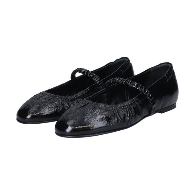 インターショシュール（INTER−CHAUSSURES）/INTER−CHAUSSURES◆0．5cmヒール◆ラウンドトウギャザーバレエシューズ_3
