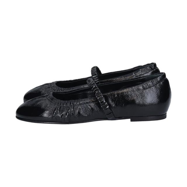 インターショシュール（INTER−CHAUSSURES）/INTER−CHAUSSURES◆0．5cmヒール◆ラウンドトウギャザーバレエシューズ_4