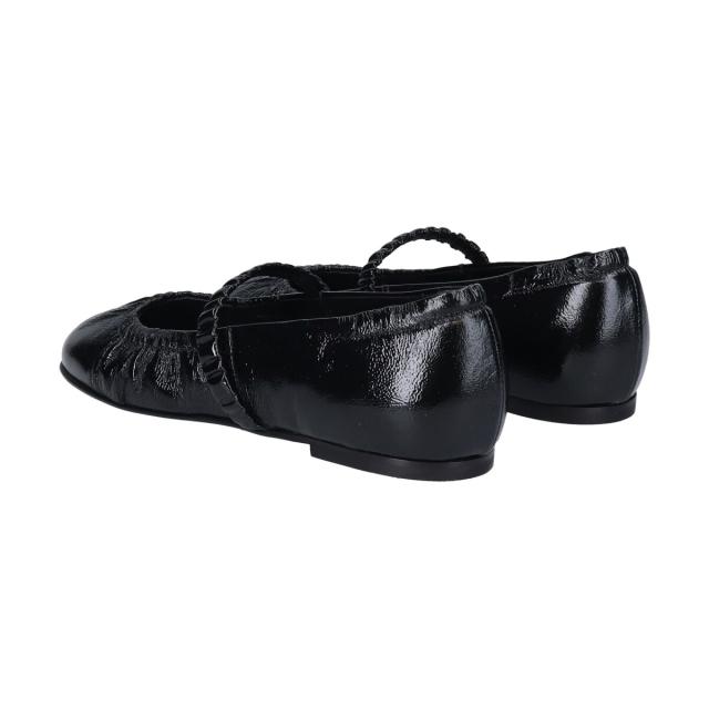 インターショシュール（INTER−CHAUSSURES）/INTER−CHAUSSURES◆0．5cmヒール◆ラウンドトウギャザーバレエシューズ_5