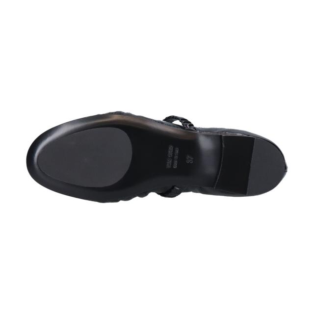 インターショシュール（INTER−CHAUSSURES）/INTER−CHAUSSURES◆0．5cmヒール◆ラウンドトウギャザーバレエシューズ_9